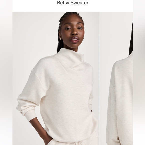 Women’s Varley funnel neck sweatshirt NEW - Picture 3 of 4